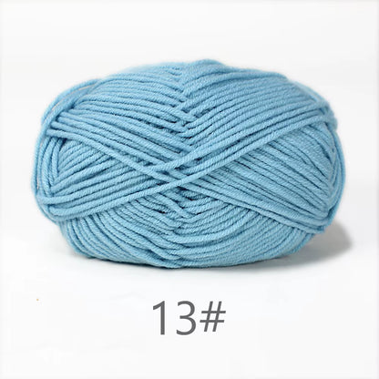 A11 50Gset Soft Milk Cotton Yarn for Crochet Threads for Knitting Wool DIY Craft Sweater Hat Baby Wool Hand Knitting Wholesale