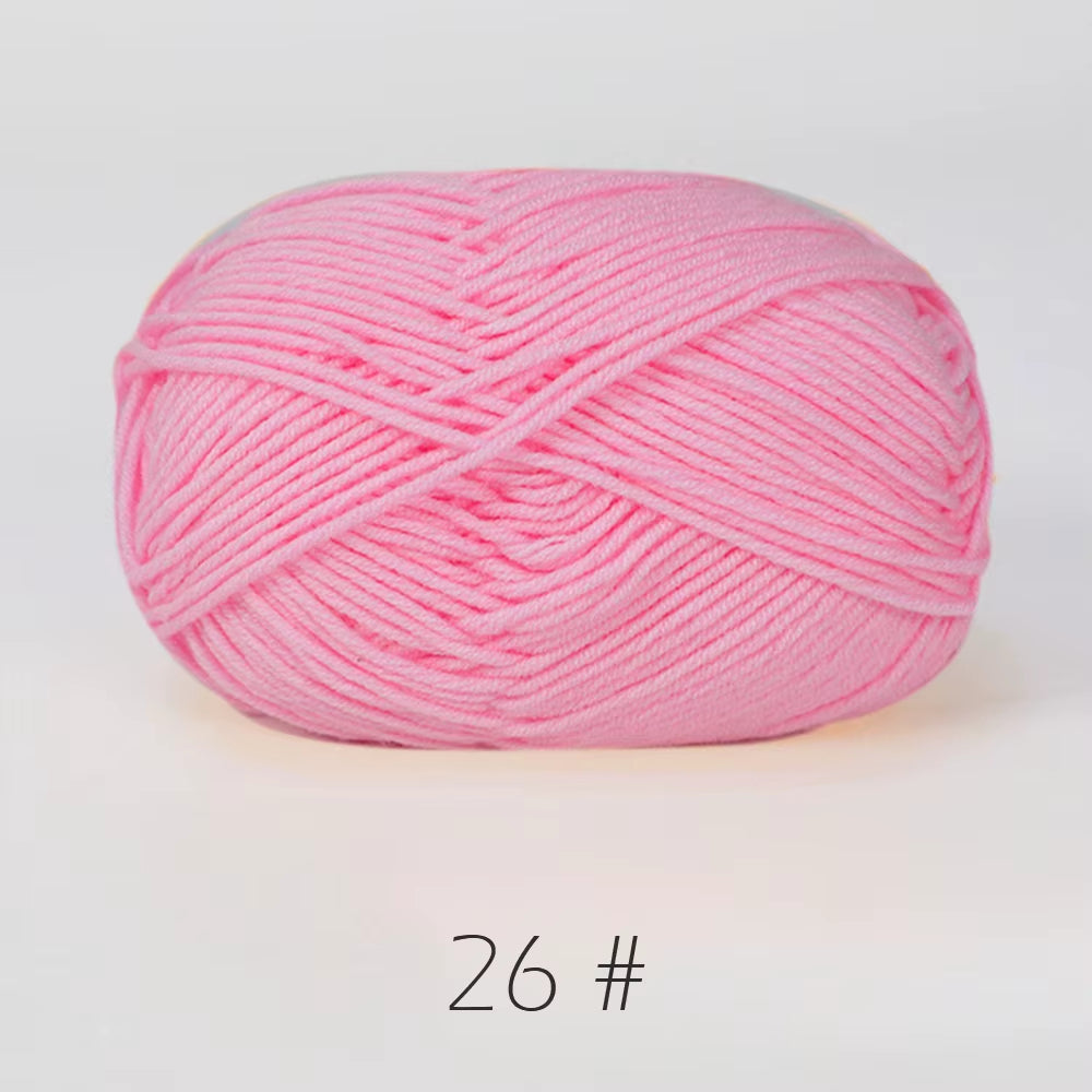 A11 50Gset Soft Milk Cotton Yarn for Crochet Threads for Knitting Wool DIY Craft Sweater Hat Baby Wool Hand Knitting Wholesale