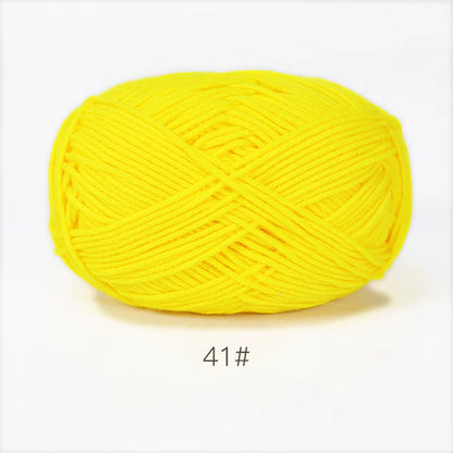 A11 50Gset Soft Milk Cotton Yarn for Crochet Threads for Knitting Wool DIY Craft Sweater Hat Baby Wool Hand Knitting Wholesale