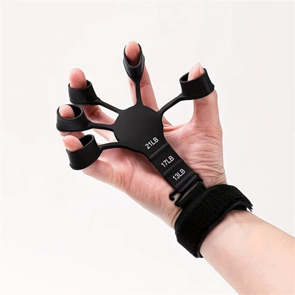 Finger Training Exercise Stretcher Hand Grips Adjustable Strengthener Resistance Band Trainer Hand Brush Expander Exercise