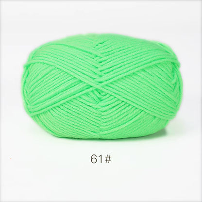 A11 50Gset Soft Milk Cotton Yarn for Crochet Threads for Knitting Wool DIY Craft Sweater Hat Baby Wool Hand Knitting Wholesale