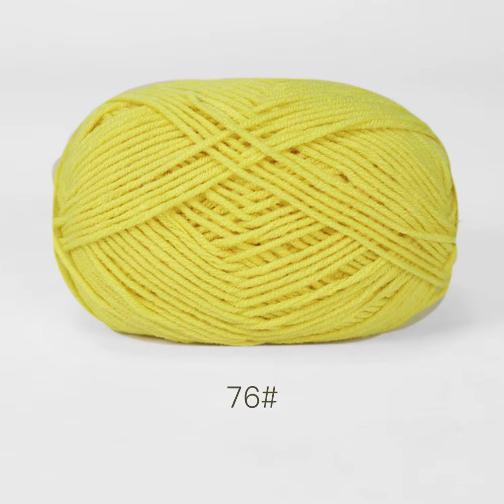 A11 50Gset Soft Milk Cotton Yarn for Crochet Threads for Knitting Wool DIY Craft Sweater Hat Baby Wool Hand Knitting Wholesale