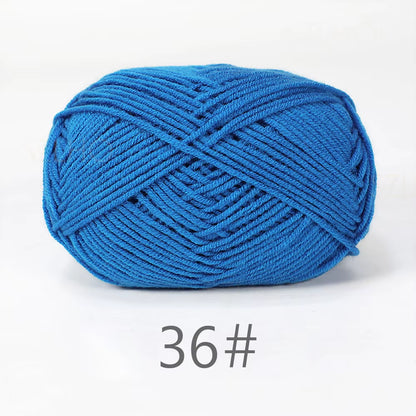 A11 50Gset Soft Milk Cotton Yarn for Crochet Threads for Knitting Wool DIY Craft Sweater Hat Baby Wool Hand Knitting Wholesale