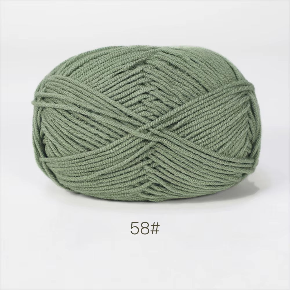 A11 50Gset Soft Milk Cotton Yarn for Crochet Threads for Knitting Wool DIY Craft Sweater Hat Baby Wool Hand Knitting Wholesale