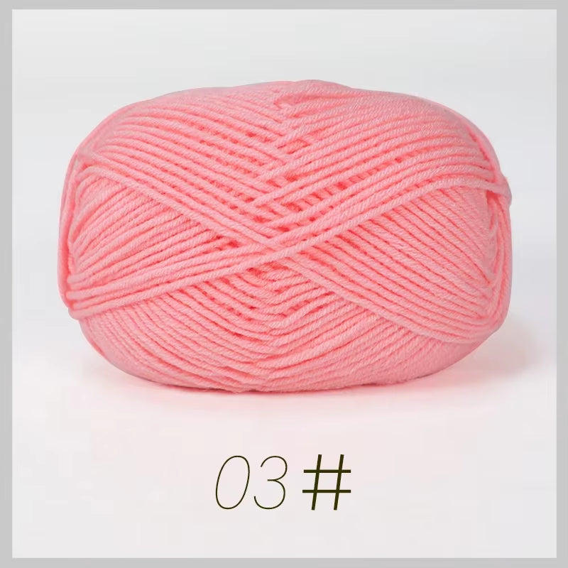 A11 50Gset Soft Milk Cotton Yarn for Crochet Threads for Knitting Wool DIY Craft Sweater Hat Baby Wool Hand Knitting Wholesale