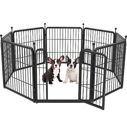 FXW Rollick Dog Playpen for Yard RV Camping 24 inch 8 Panels for Puppy and Small DogsPatented