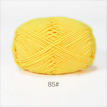 A11 50Gset Soft Milk Cotton Yarn for Crochet Threads for Knitting Wool DIY Craft Sweater Hat Baby Wool Hand Knitting Wholesale