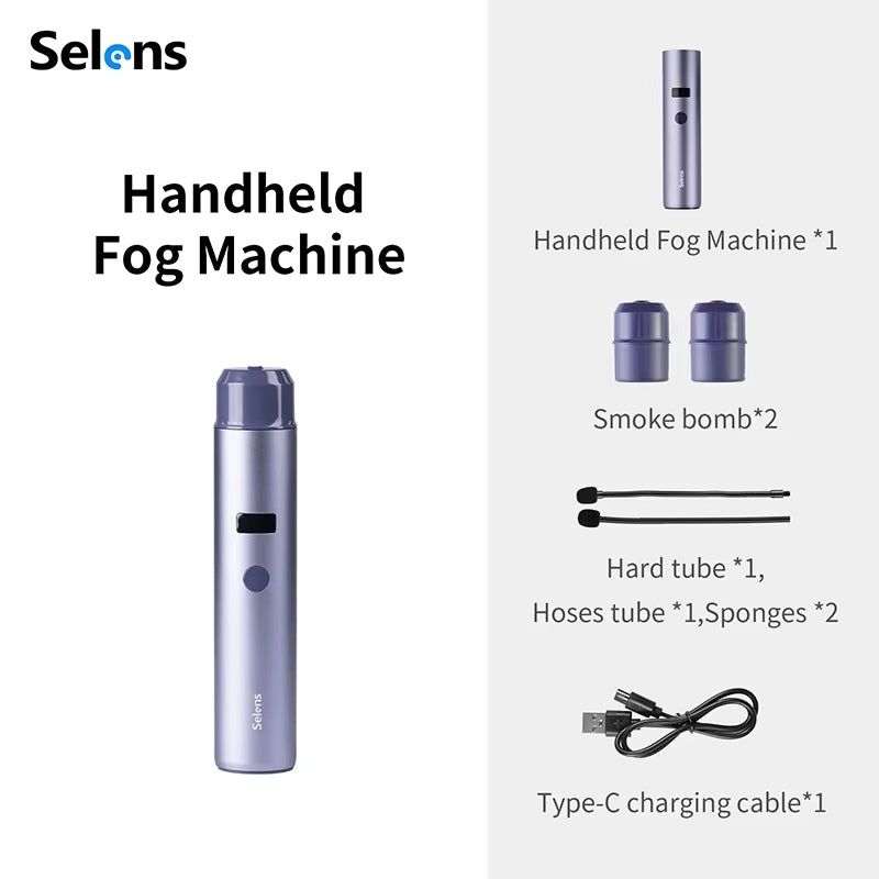 Selens Handheld Smoke Dry Ice Smoke Effect Fog Machine Studio Short Video Filming Stage Performance Atmosphere