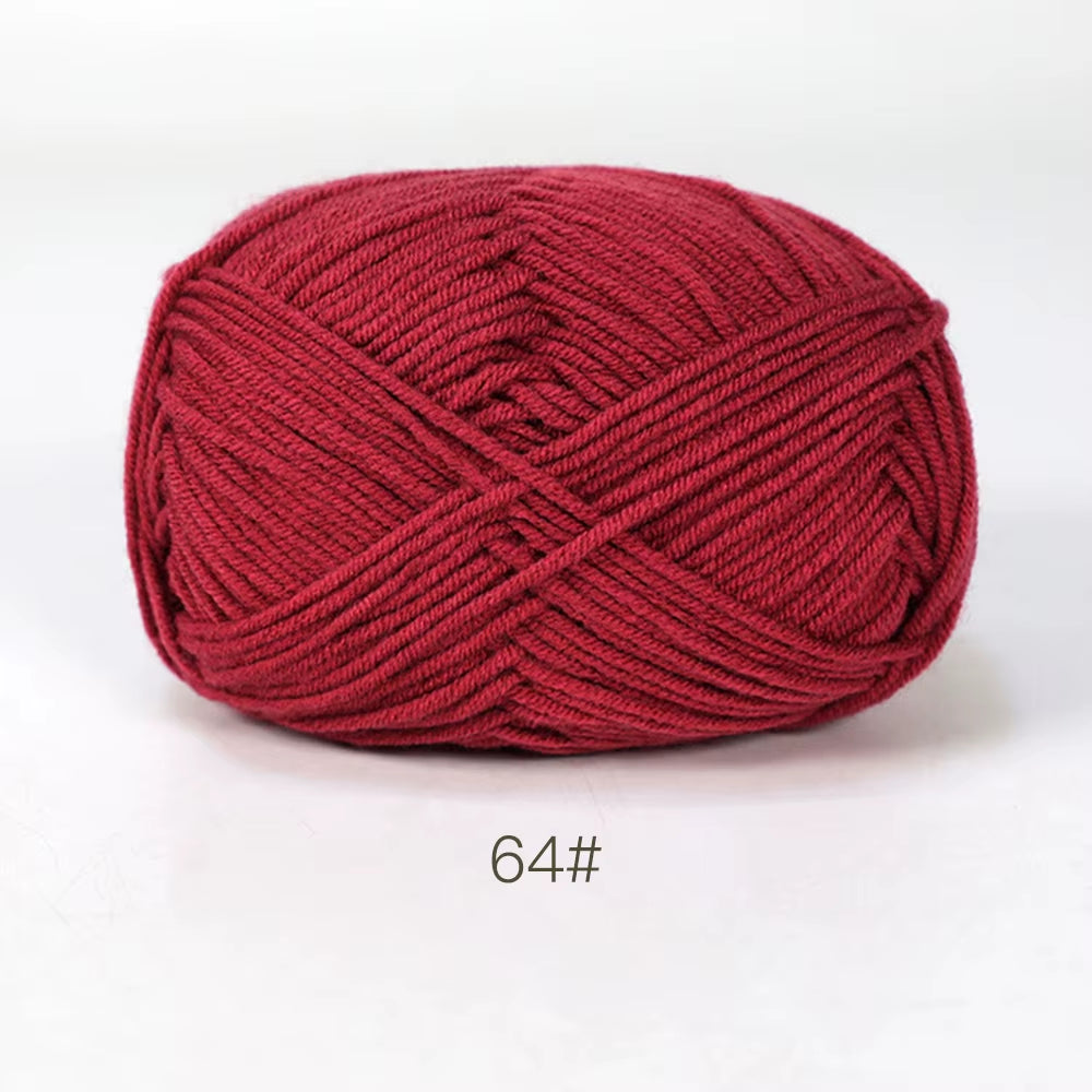 A11 50Gset Soft Milk Cotton Yarn for Crochet Threads for Knitting Wool DIY Craft Sweater Hat Baby Wool Hand Knitting Wholesale