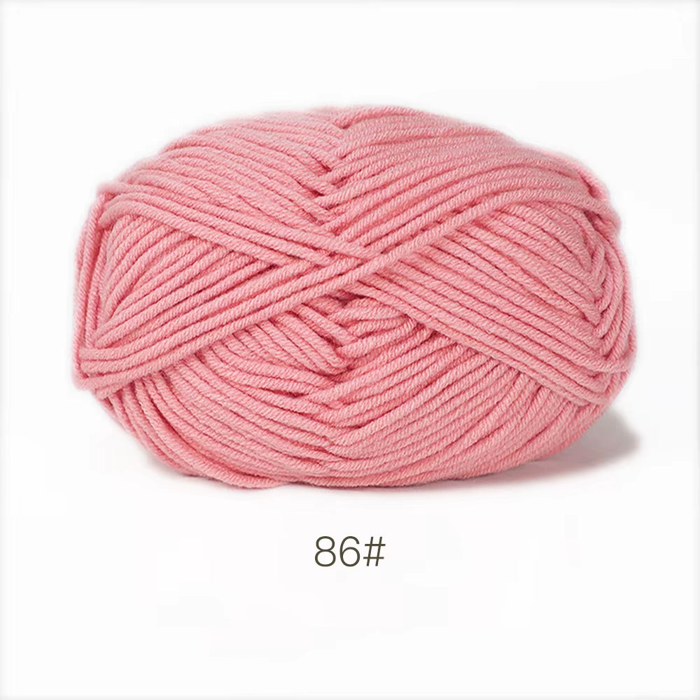 A11 50Gset Soft Milk Cotton Yarn for Crochet Threads for Knitting Wool DIY Craft Sweater Hat Baby Wool Hand Knitting Wholesale