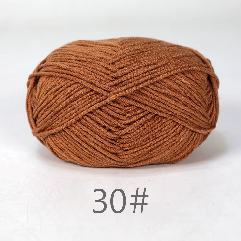 A11 50Gset Soft Milk Cotton Yarn for Crochet Threads for Knitting Wool DIY Craft Sweater Hat Baby Wool Hand Knitting Wholesale