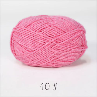 A11 50Gset Soft Milk Cotton Yarn for Crochet Threads for Knitting Wool DIY Craft Sweater Hat Baby Wool Hand Knitting Wholesale