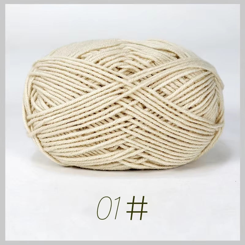 A11 50Gset Soft Milk Cotton Yarn for Crochet Threads for Knitting Wool DIY Craft Sweater Hat Baby Wool Hand Knitting Wholesale