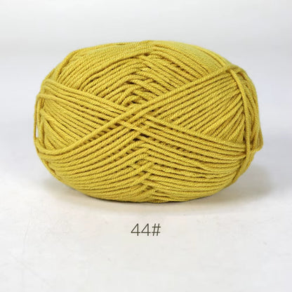 A11 50Gset Soft Milk Cotton Yarn for Crochet Threads for Knitting Wool DIY Craft Sweater Hat Baby Wool Hand Knitting Wholesale