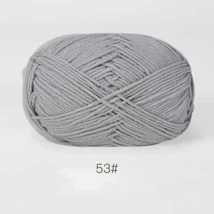 A11 50Gset Soft Milk Cotton Yarn for Crochet Threads for Knitting Wool DIY Craft Sweater Hat Baby Wool Hand Knitting Wholesale