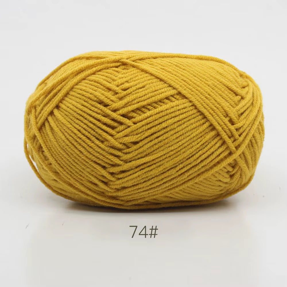 A11 50Gset Soft Milk Cotton Yarn for Crochet Threads for Knitting Wool DIY Craft Sweater Hat Baby Wool Hand Knitting Wholesale