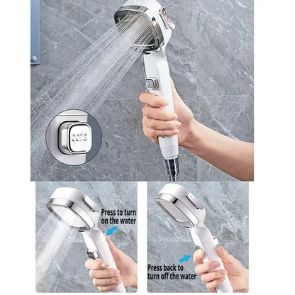 Xiaomi High Pressure Shower Head Water Saving 3Modes Shower Heads Adjustable Water Massage Sprayer Home Bathroom Accessories