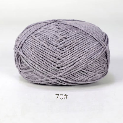 A11 50Gset Soft Milk Cotton Yarn for Crochet Threads for Knitting Wool DIY Craft Sweater Hat Baby Wool Hand Knitting Wholesale