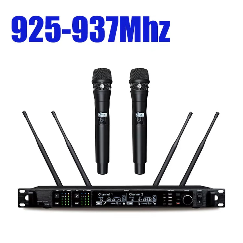 900/600/500Mhz AD4D Wireless Microphone Professional KSM8 Handheld Headset Mic Dual Channel Microfono Microfone Micro