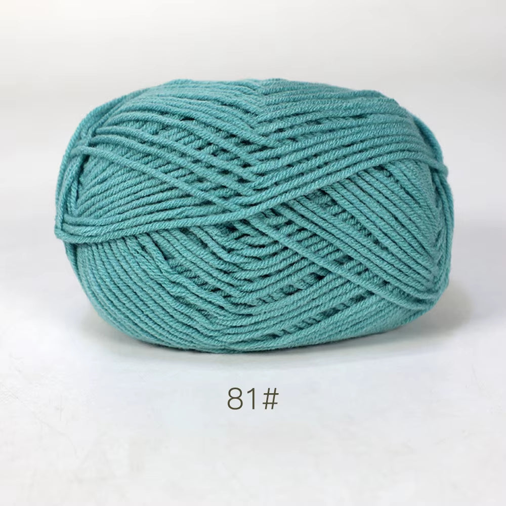 A11 50Gset Soft Milk Cotton Yarn for Crochet Threads for Knitting Wool DIY Craft Sweater Hat Baby Wool Hand Knitting Wholesale