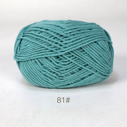 A11 50Gset Soft Milk Cotton Yarn for Crochet Threads for Knitting Wool DIY Craft Sweater Hat Baby Wool Hand Knitting Wholesale