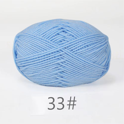 A11 50Gset Soft Milk Cotton Yarn for Crochet Threads for Knitting Wool DIY Craft Sweater Hat Baby Wool Hand Knitting Wholesale