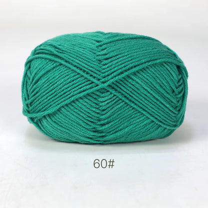 A11 50Gset Soft Milk Cotton Yarn for Crochet Threads for Knitting Wool DIY Craft Sweater Hat Baby Wool Hand Knitting Wholesale