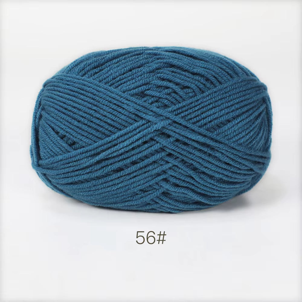 A11 50Gset Soft Milk Cotton Yarn for Crochet Threads for Knitting Wool DIY Craft Sweater Hat Baby Wool Hand Knitting Wholesale