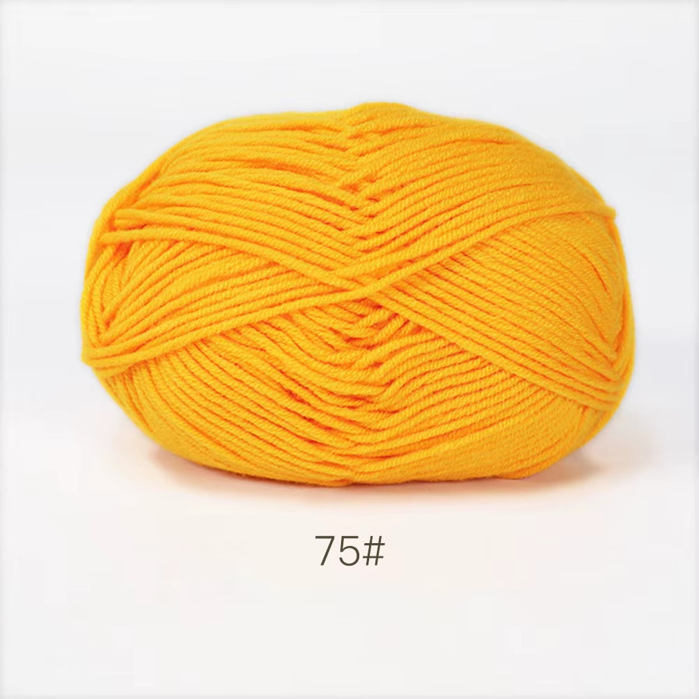 A11 50Gset Soft Milk Cotton Yarn for Crochet Threads for Knitting Wool DIY Craft Sweater Hat Baby Wool Hand Knitting Wholesale