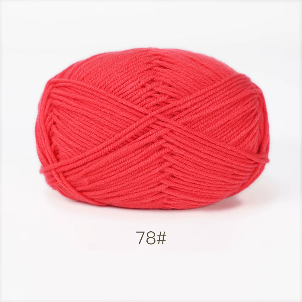 A11 50Gset Soft Milk Cotton Yarn for Crochet Threads for Knitting Wool DIY Craft Sweater Hat Baby Wool Hand Knitting Wholesale