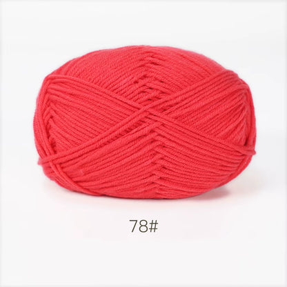 A11 50Gset Soft Milk Cotton Yarn for Crochet Threads for Knitting Wool DIY Craft Sweater Hat Baby Wool Hand Knitting Wholesale