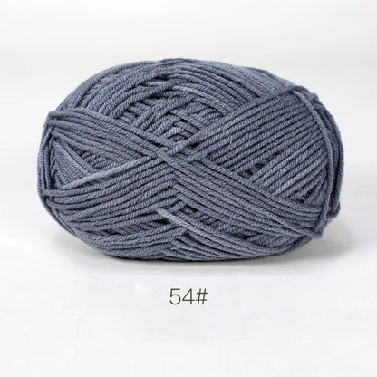 A11 50Gset Soft Milk Cotton Yarn for Crochet Threads for Knitting Wool DIY Craft Sweater Hat Baby Wool Hand Knitting Wholesale