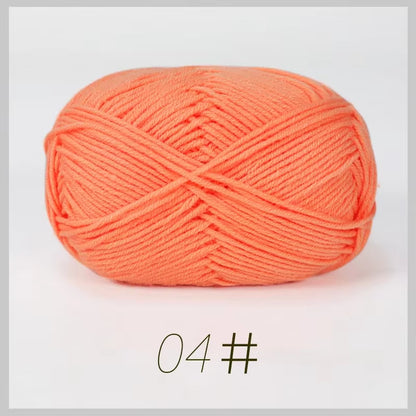 A11 50Gset Soft Milk Cotton Yarn for Crochet Threads for Knitting Wool DIY Craft Sweater Hat Baby Wool Hand Knitting Wholesale