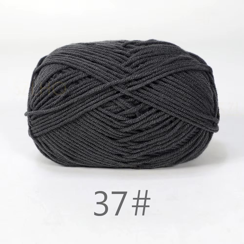 A11 50Gset Soft Milk Cotton Yarn for Crochet Threads for Knitting Wool DIY Craft Sweater Hat Baby Wool Hand Knitting Wholesale