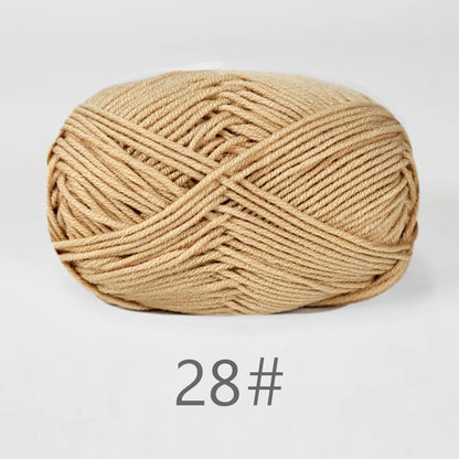 A11 50Gset Soft Milk Cotton Yarn for Crochet Threads for Knitting Wool DIY Craft Sweater Hat Baby Wool Hand Knitting Wholesale