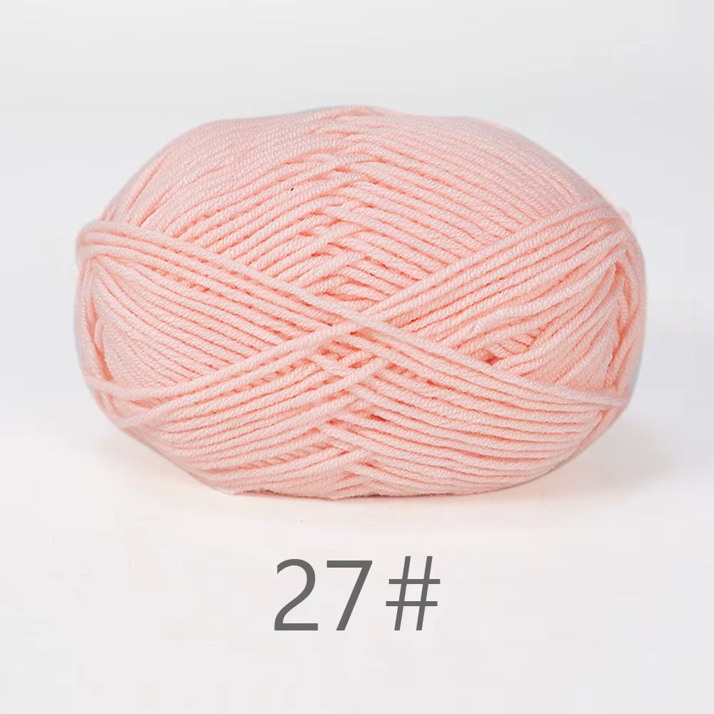 A11 50Gset Soft Milk Cotton Yarn for Crochet Threads for Knitting Wool DIY Craft Sweater Hat Baby Wool Hand Knitting Wholesale