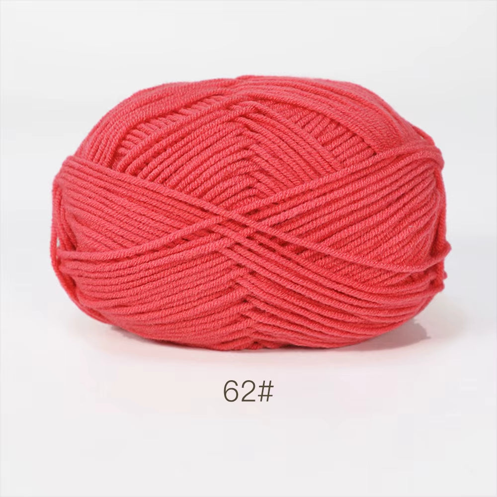 A11 50Gset Soft Milk Cotton Yarn for Crochet Threads for Knitting Wool DIY Craft Sweater Hat Baby Wool Hand Knitting Wholesale