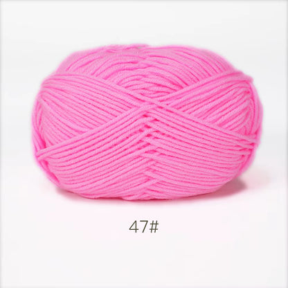 A11 50Gset Soft Milk Cotton Yarn for Crochet Threads for Knitting Wool DIY Craft Sweater Hat Baby Wool Hand Knitting Wholesale