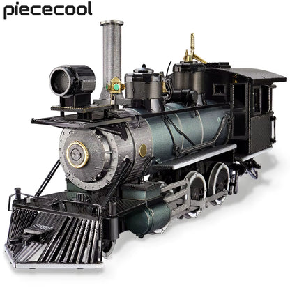 Puzzle 3D Metal Mogul Locomotive 282Pcs Assembly Model Building Kit DIY Toys for Adult