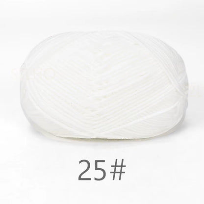 A11 50Gset Soft Milk Cotton Yarn for Crochet Threads for Knitting Wool DIY Craft Sweater Hat Baby Wool Hand Knitting Wholesale