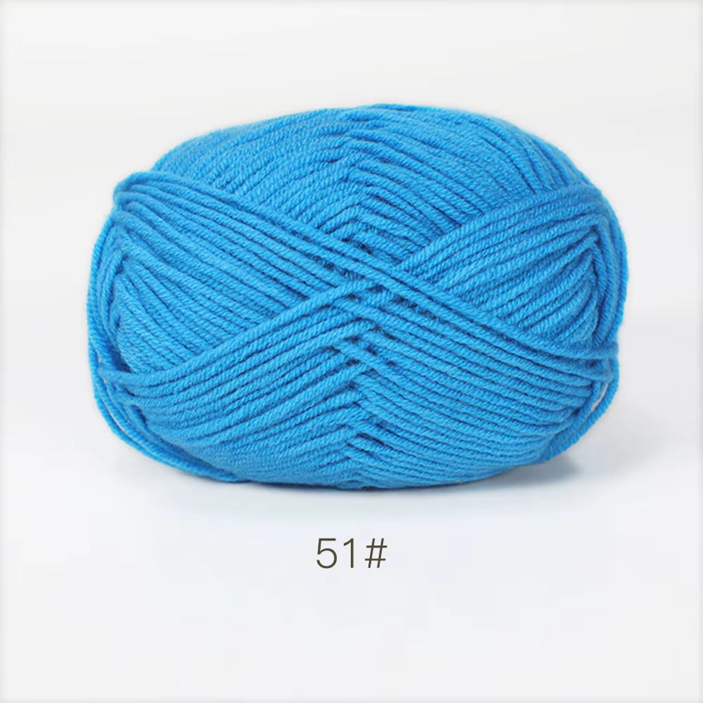 A11 50Gset Soft Milk Cotton Yarn for Crochet Threads for Knitting Wool DIY Craft Sweater Hat Baby Wool Hand Knitting Wholesale