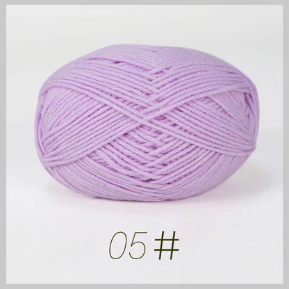 A11 50Gset Soft Milk Cotton Yarn for Crochet Threads for Knitting Wool DIY Craft Sweater Hat Baby Wool Hand Knitting Wholesale