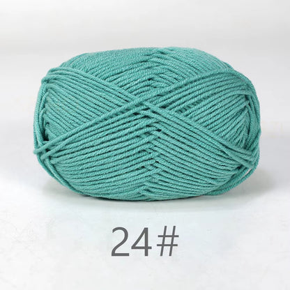 A11 50Gset Soft Milk Cotton Yarn for Crochet Threads for Knitting Wool DIY Craft Sweater Hat Baby Wool Hand Knitting Wholesale