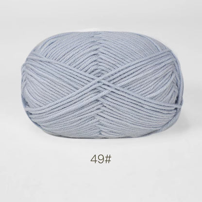 A11 50Gset Soft Milk Cotton Yarn for Crochet Threads for Knitting Wool DIY Craft Sweater Hat Baby Wool Hand Knitting Wholesale