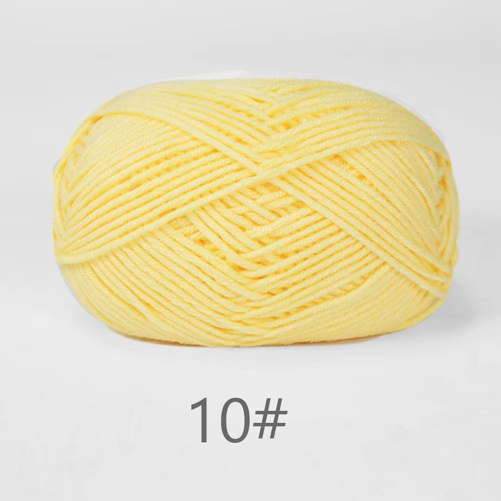 A11 50Gset Soft Milk Cotton Yarn for Crochet Threads for Knitting Wool DIY Craft Sweater Hat Baby Wool Hand Knitting Wholesale