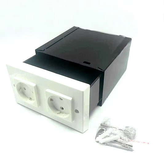 Imitation Double Plug European Standard Socket Wall Safe Security Secret Hidden Stash Box