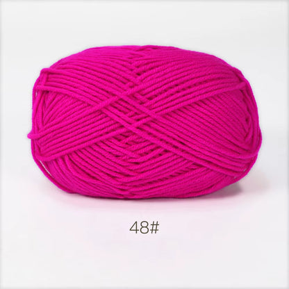 A11 50Gset Soft Milk Cotton Yarn for Crochet Threads for Knitting Wool DIY Craft Sweater Hat Baby Wool Hand Knitting Wholesale