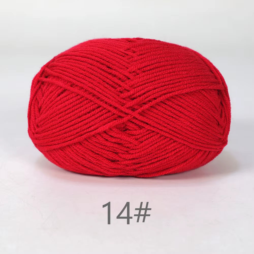 A11 50Gset Soft Milk Cotton Yarn for Crochet Threads for Knitting Wool DIY Craft Sweater Hat Baby Wool Hand Knitting Wholesale