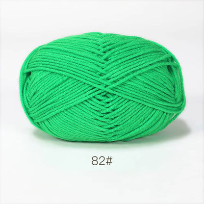 A11 50Gset Soft Milk Cotton Yarn for Crochet Threads for Knitting Wool DIY Craft Sweater Hat Baby Wool Hand Knitting Wholesale