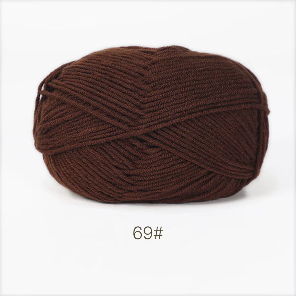 A11 50Gset Soft Milk Cotton Yarn for Crochet Threads for Knitting Wool DIY Craft Sweater Hat Baby Wool Hand Knitting Wholesale